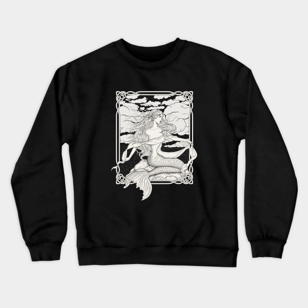 Sailors Beware The Voice Of The Sea Crewneck Sweatshirt by runcatrun